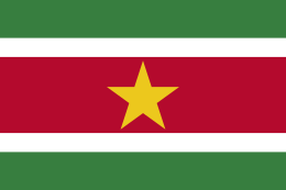 スリナム共和国の国旗 - 赤系の国旗一覧｜世界の国サーチ