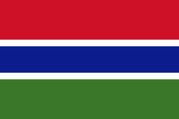 ガンビア共和国の国旗｜世界の国サーチ
