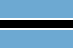 ボツワナ共和国の国旗｜世界の国サーチ