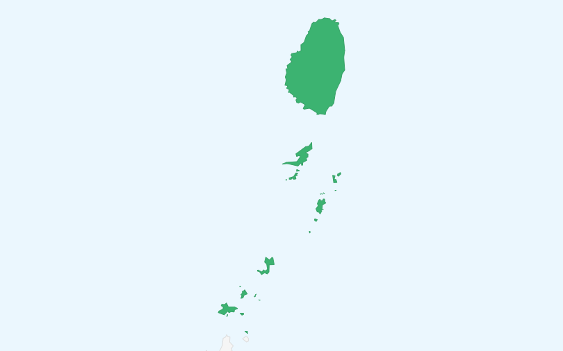 セントビンセント及びグレナディーン諸島 の位置（拡大）