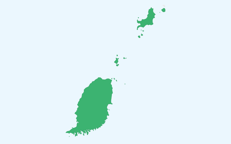 グレナダ の位置(拡大)