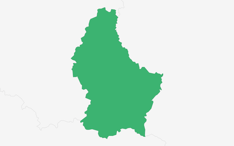 ルクセンブルク大公国 の位置(拡大)
