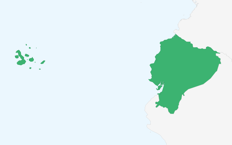 エクアドル共和国 の位置(拡大)