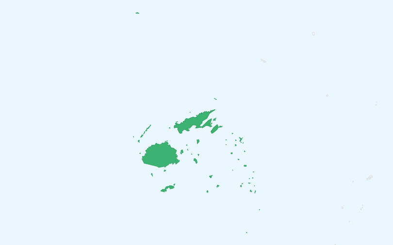 フィジー共和国 の位置(拡大)